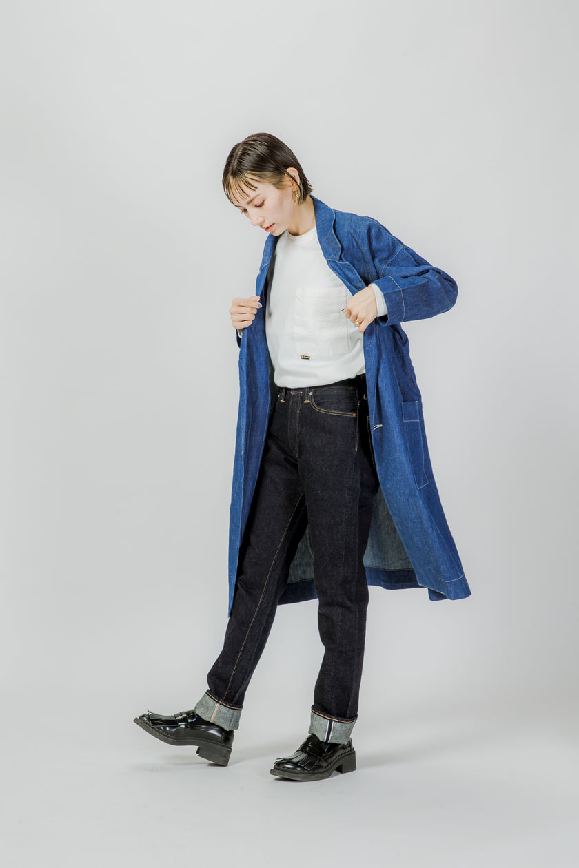 Oversized Shop Coat - light blue