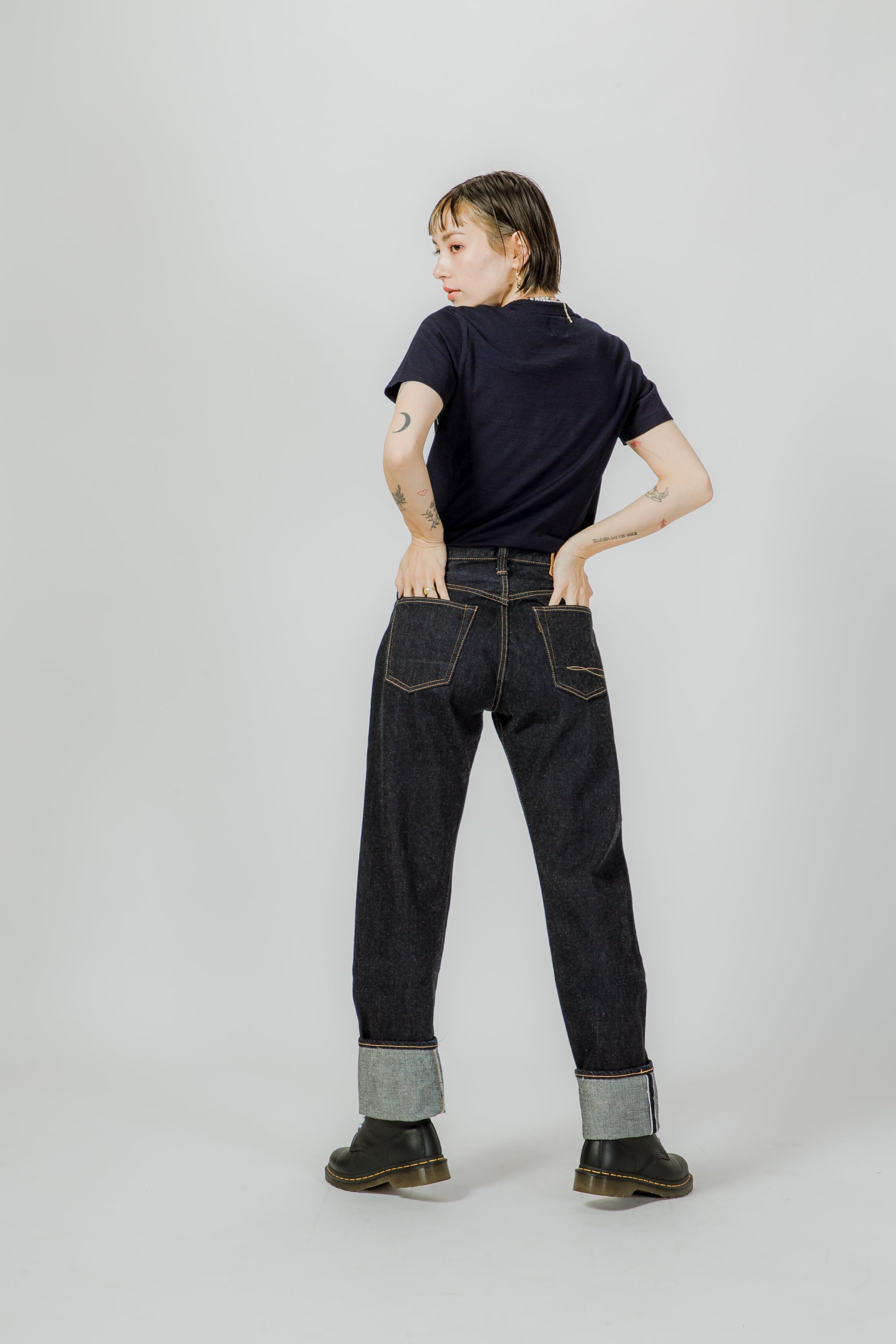 T-07 indigo shirt