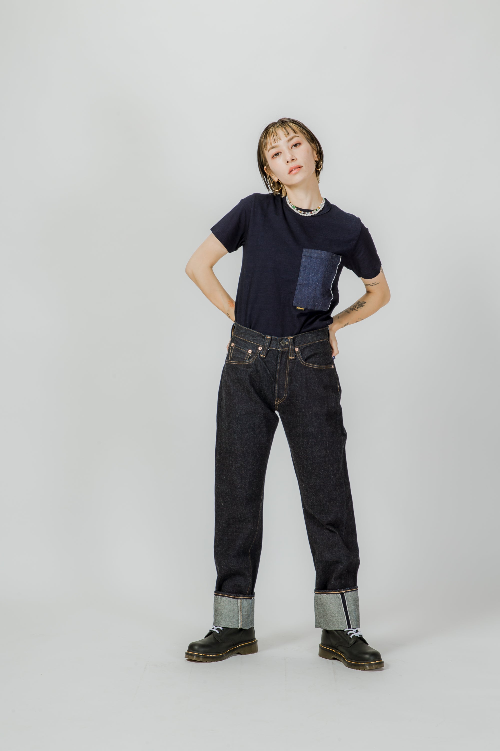 T-07 indigo shirt