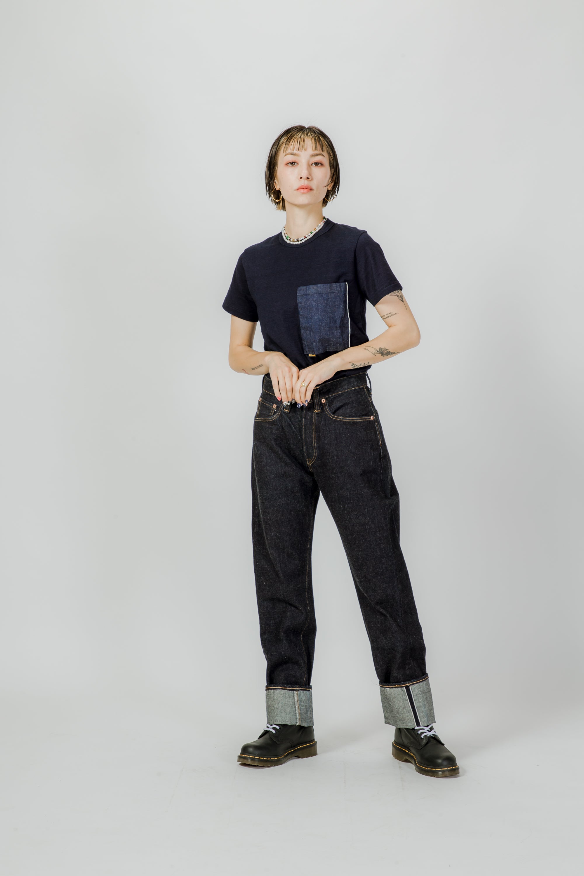 T-07 indigo shirt
