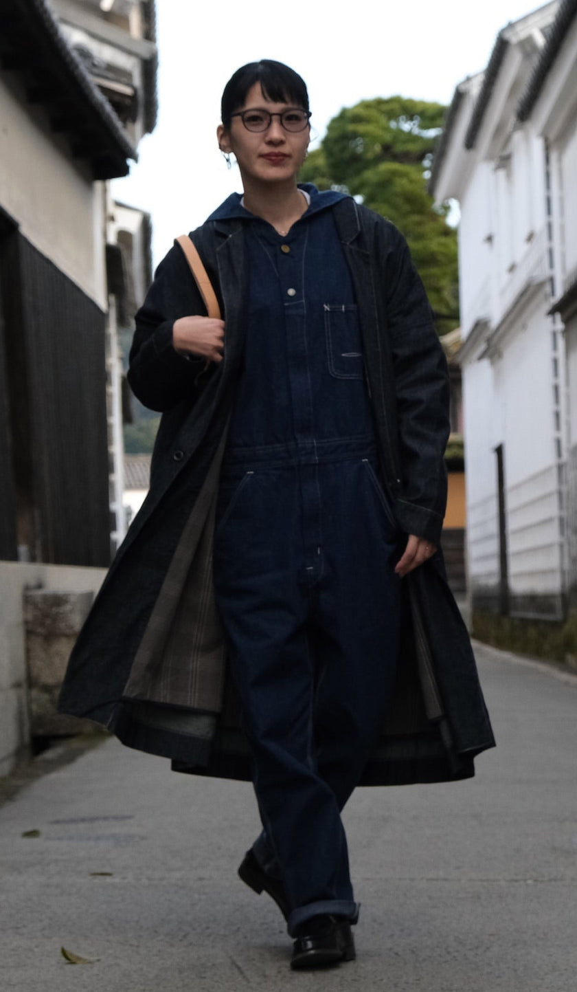 Sailor Collar Denim Overall No.2014