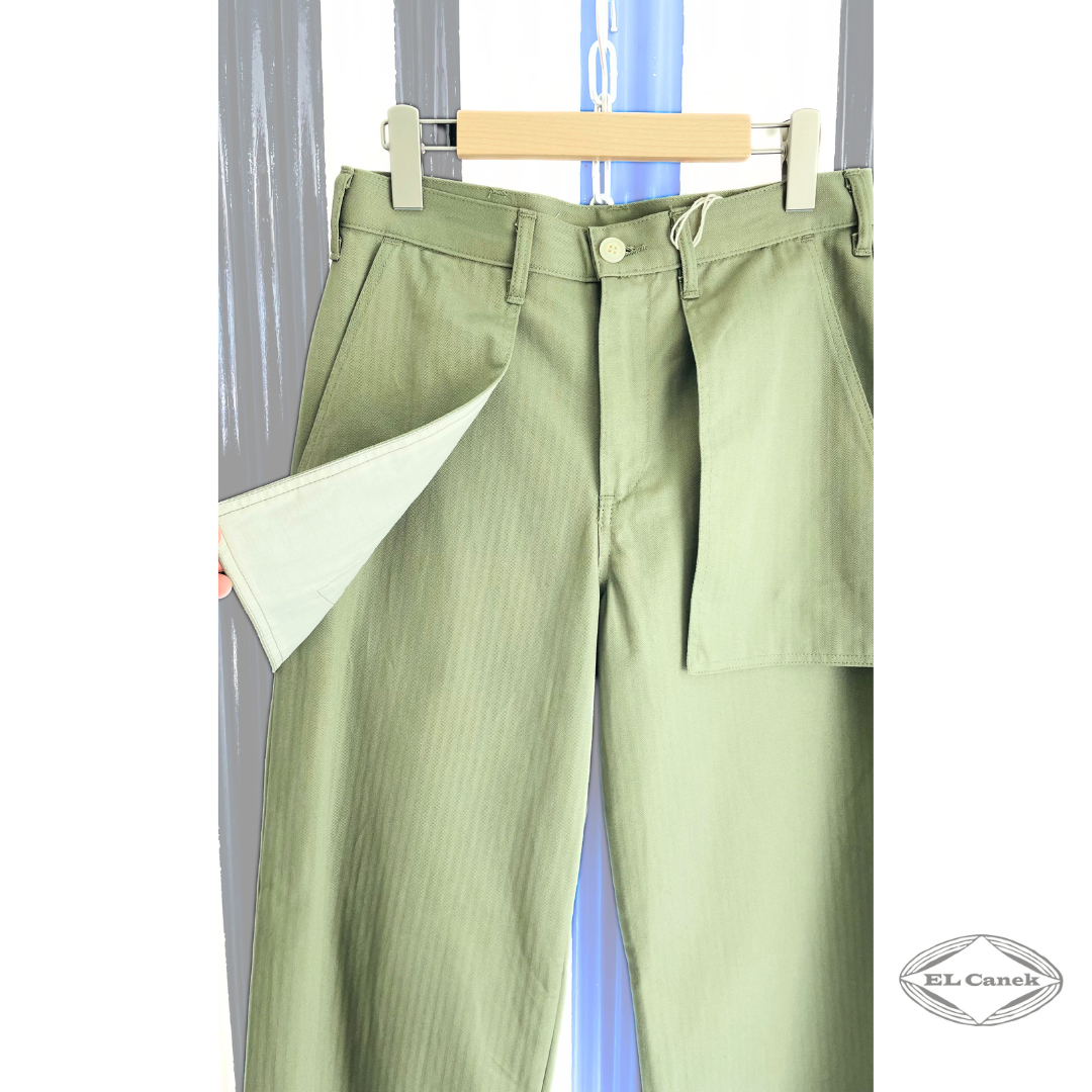 BF-01 BAKER PANTS - Green – EL Canek jeanslab
