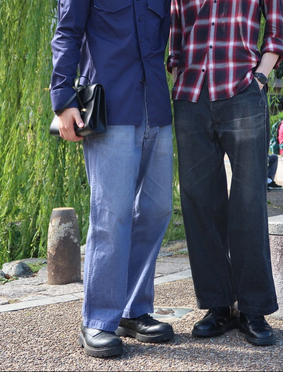 1050 Canek’s Trousers – Euro Vintage Blue Inspired by 50's US Army trousers