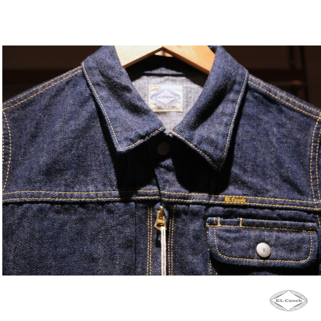 EL Canek Chaqueta vaquera con cremallera Selvage JK-01