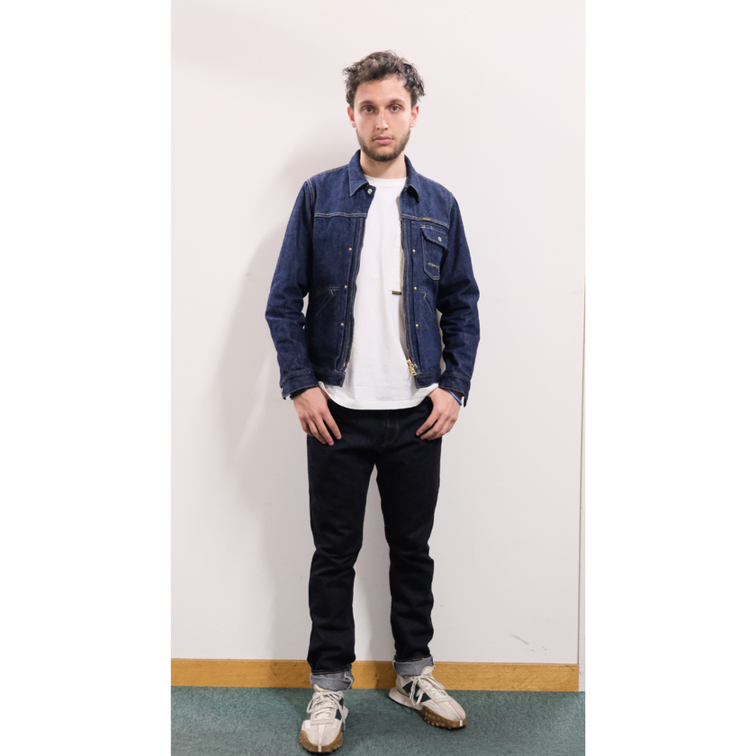 EL Canek 镶边牛仔拉链夹克 JK-01