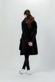 RMS-01 WOOL HOODED COAT BLACK