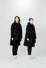 RMS-01 WOOL HOODED COAT BLACK