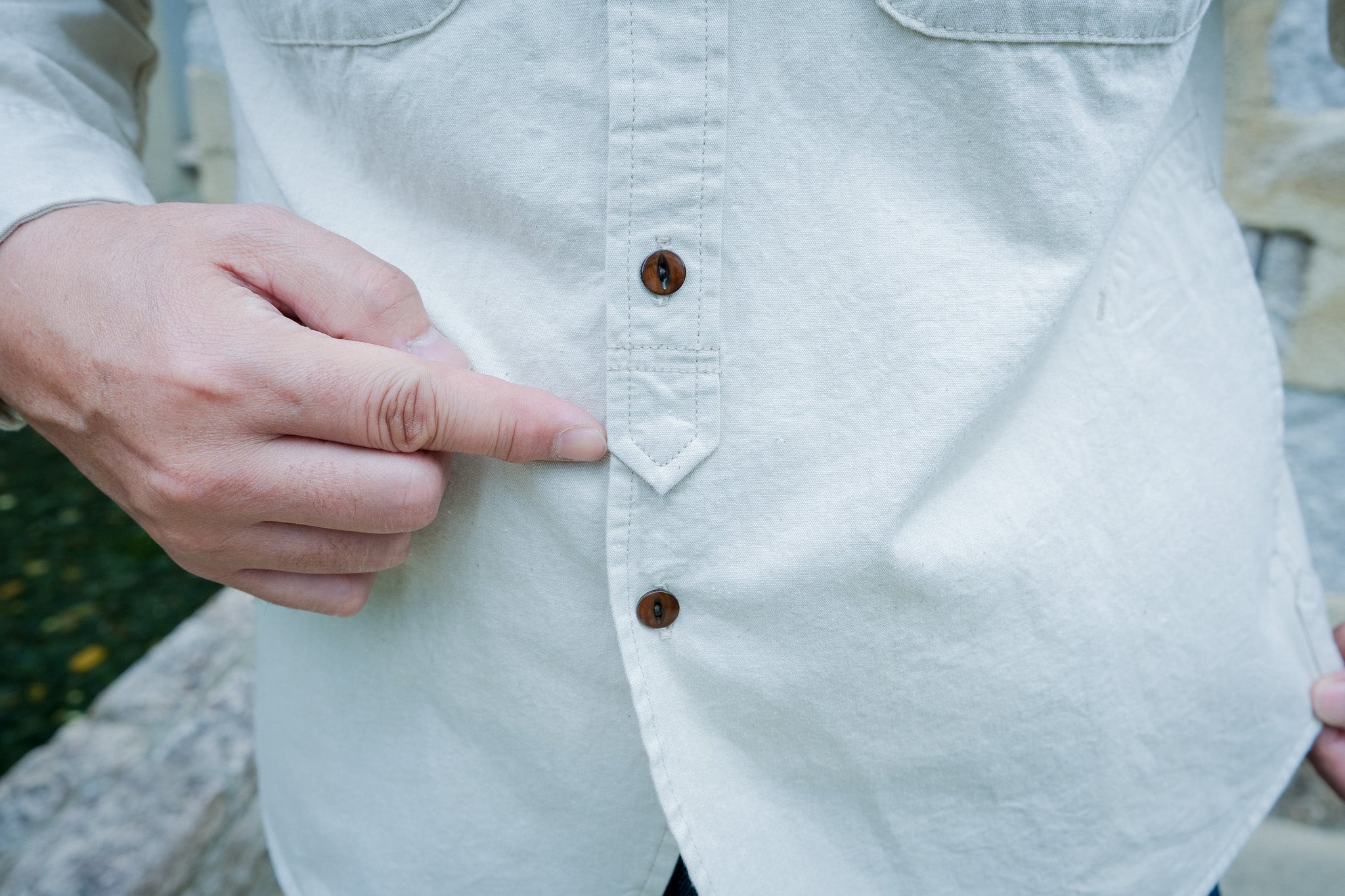 SH-07 French work shirt - Off White