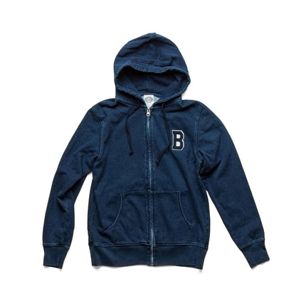 T-04 Indigo zip up hoodie B