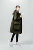 RMS-01 WOOL HOODED COAT GREEN