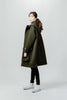 RMS-01 WOOL HOODED COAT GREEN